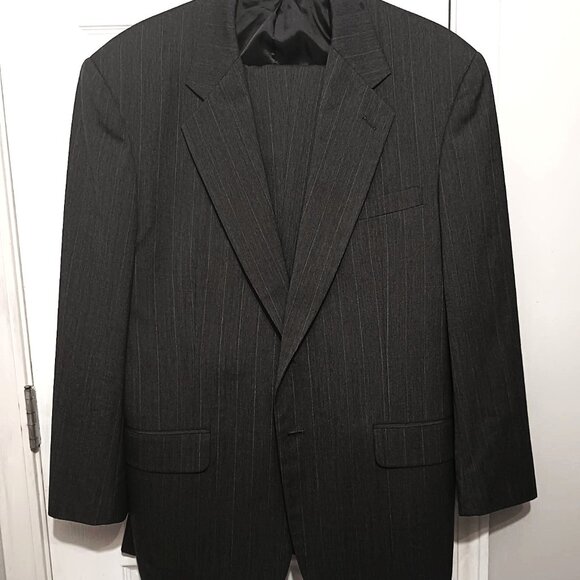 Gerald Austin Men 2 Piece Dark Gray Suit      42R - Picture 4 of 16